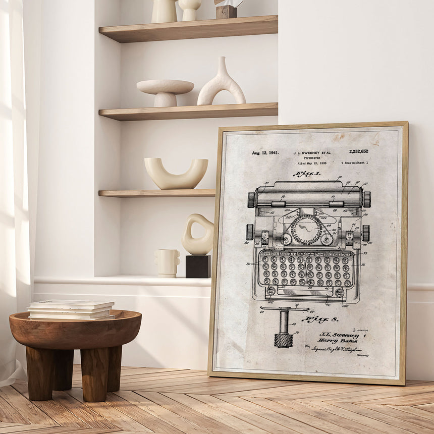 Plakat - Typewriter - Incado