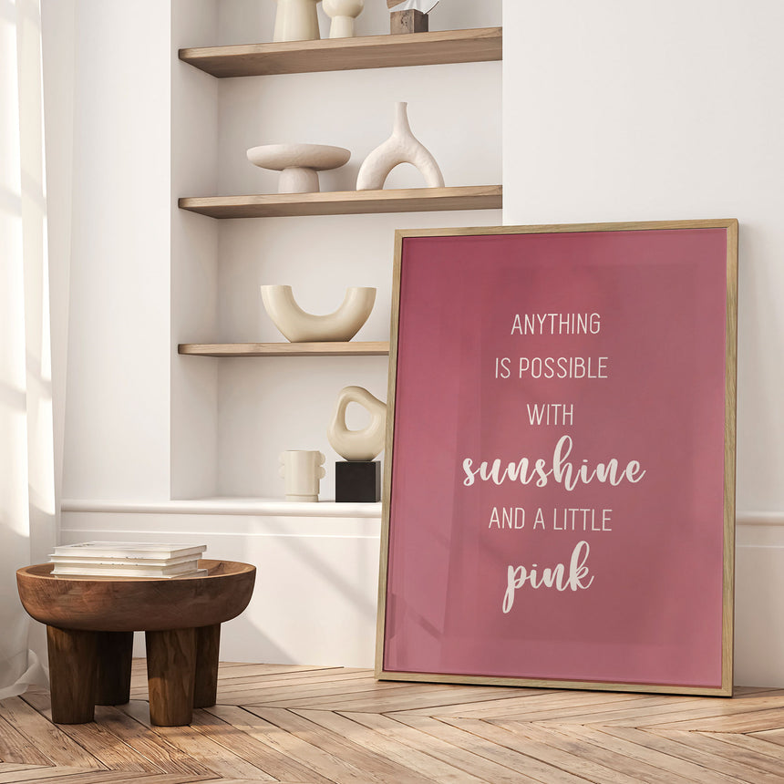 Plakat - A Little Pink - Incado
