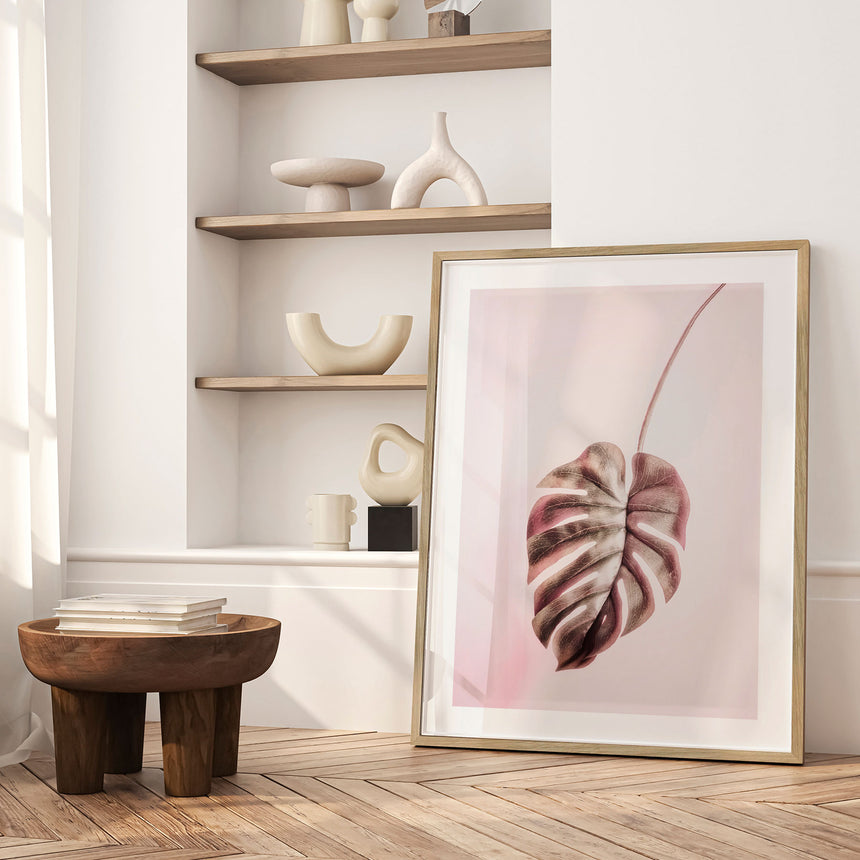 Plakat - Pink Monstera - Incado