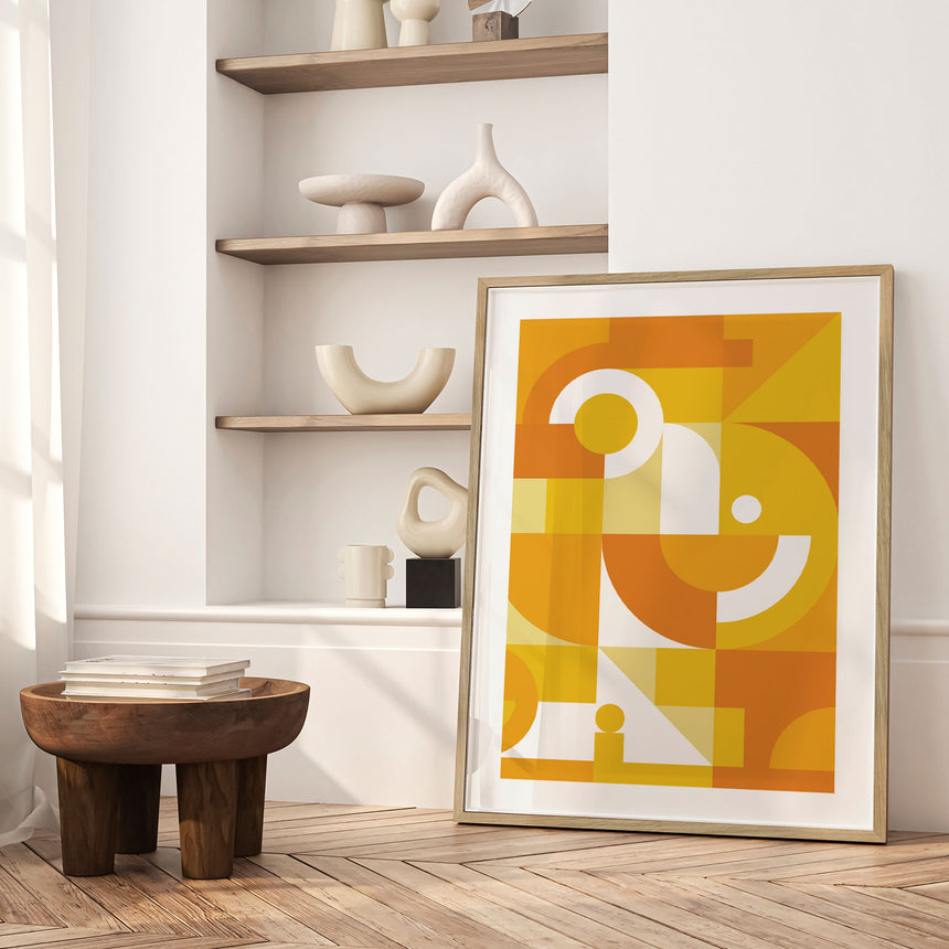 Plakat - Yellow Contours - Incado
