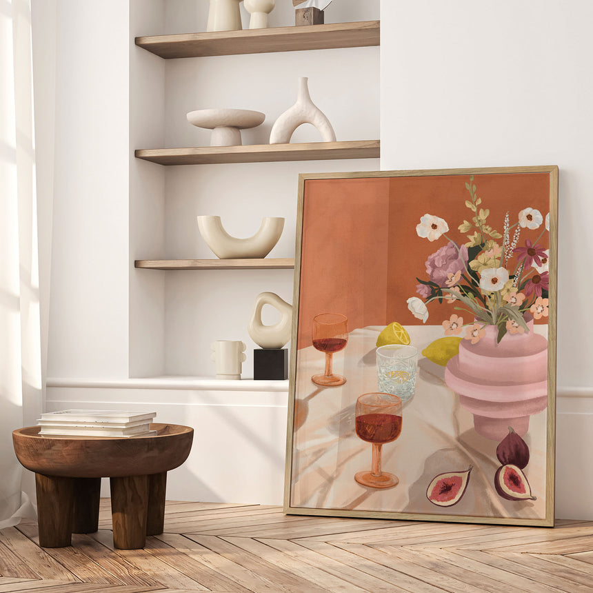 Plakat - Flowers & Figs - Goed Blauw - Incado