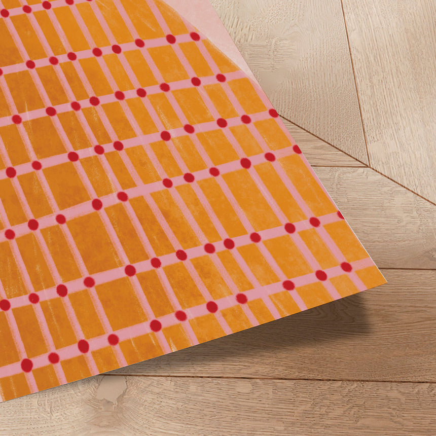 Plakat - The Woman With the Checked Dress - Bea Müller - Incado