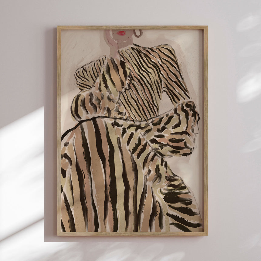 Plakat - Zebra Elegance - Treechild - Incado