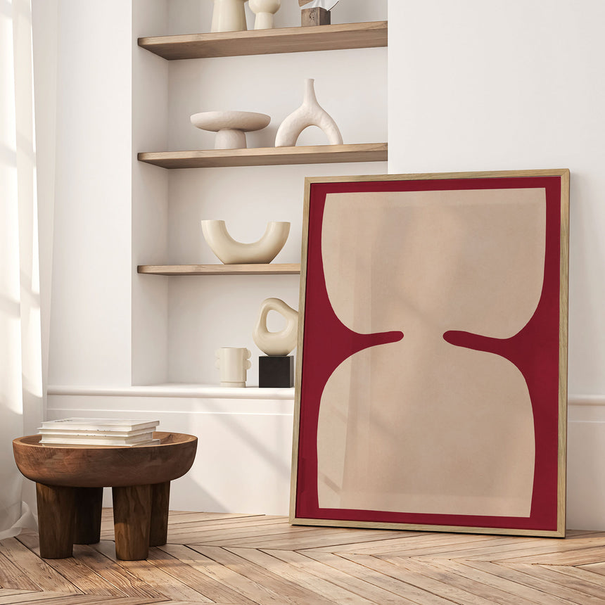 Plakat - Minimalist Beige Shapes - Vitor Costa - Incado