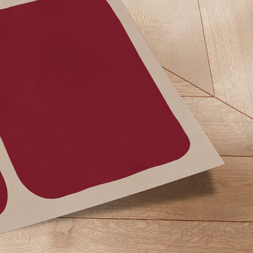 Plakat - Crimson Contours - Vitor Costa - Incado