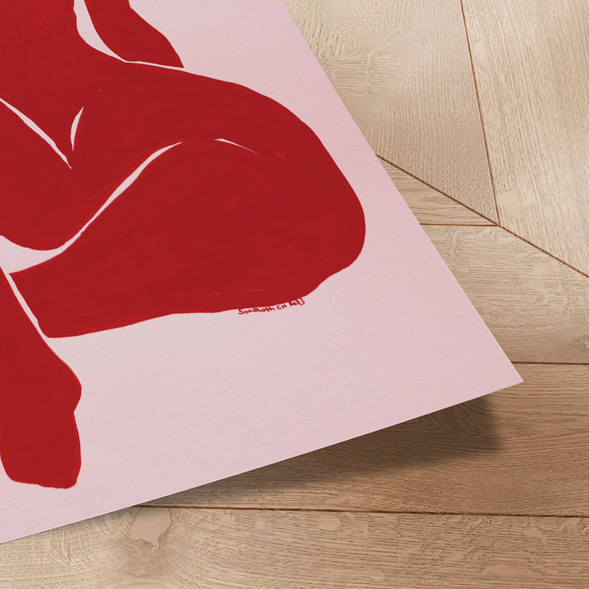 Plakat - Crimson Silhouette - Santhosh ch - Incado