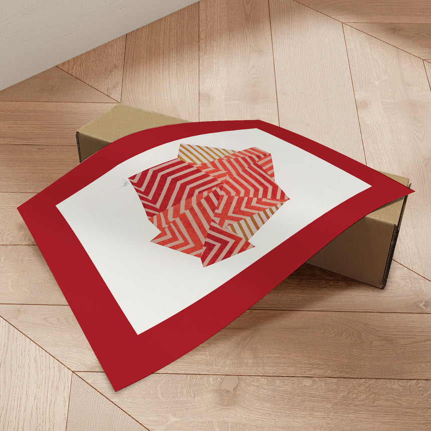 Plakat - Zen Stone VI. (red version) - Paulina Vårregn - Incado