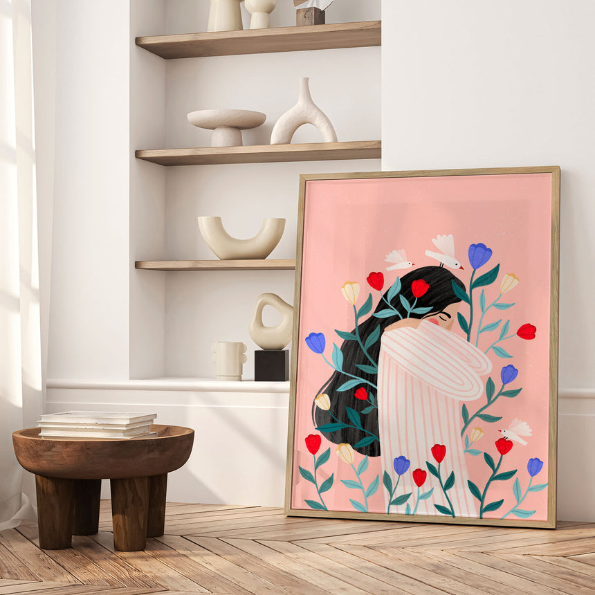 Plakat - Blossoms and Serenity - Bea Müller