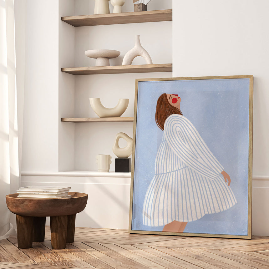 Plakat - The Woman With the Blue Stripes - Bea Müller - Incado