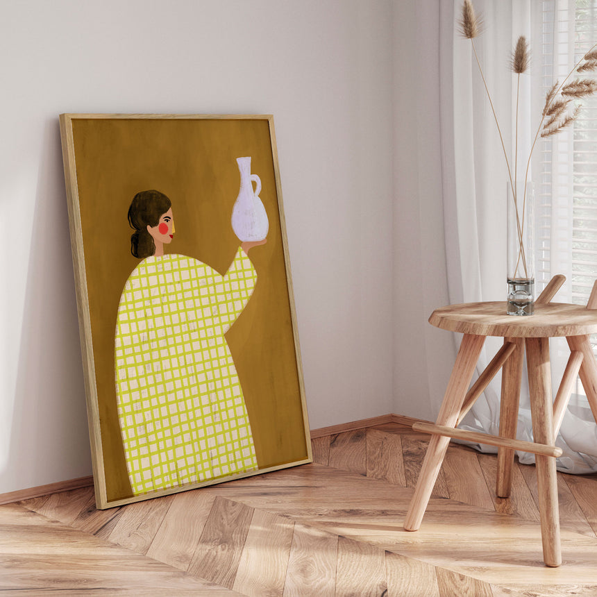 Plakat - The Woman with Vase - Bea Müller