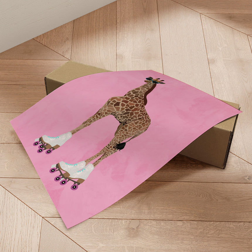 Plakat - Skating Giraffe Vibes - Sarah Manovski