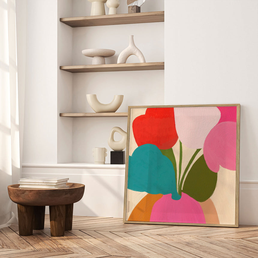 Plakat - Flowers Abstract - The Printable Studio