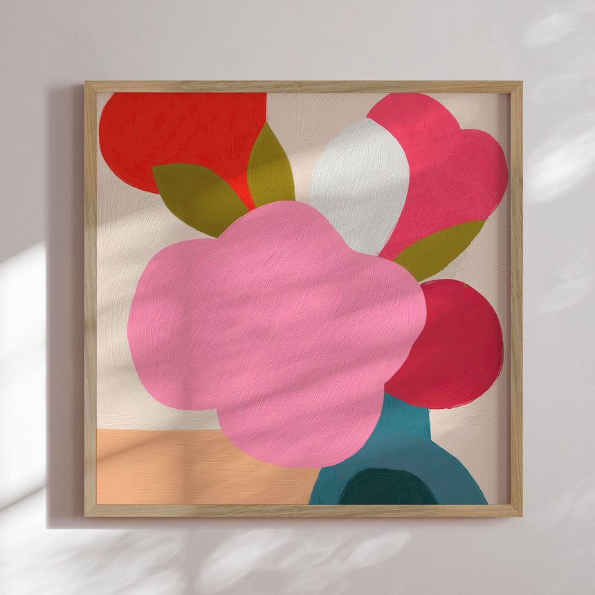 Plakat - Flowers Abstract II - The Printable Studio