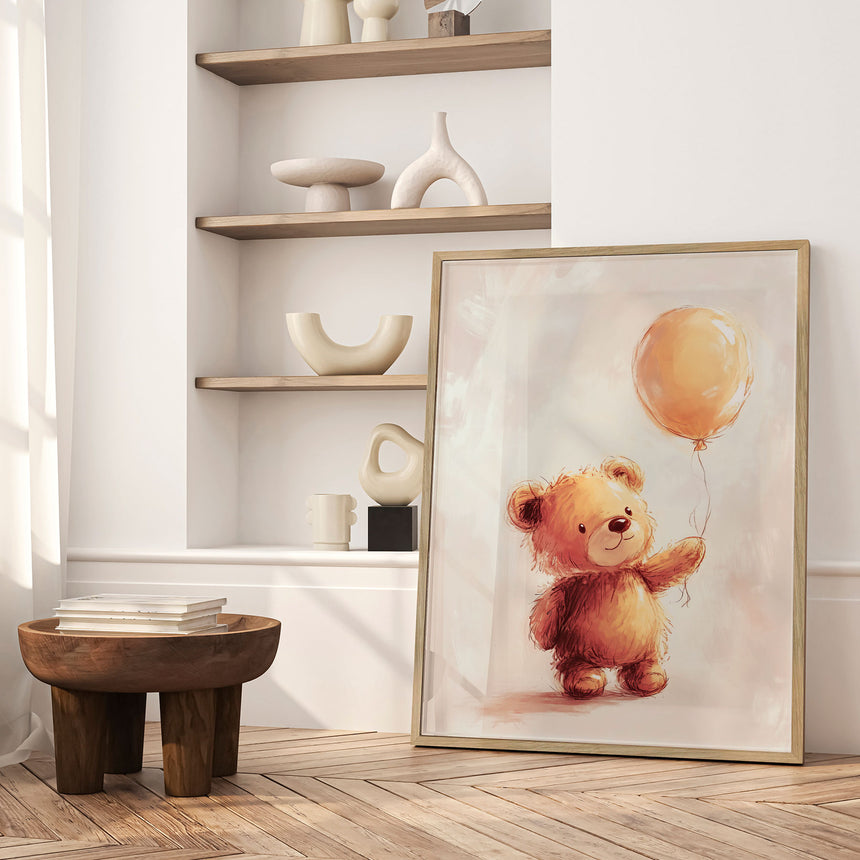 Plakat - Dreamy Teddy Balloon - Andreas Magnusson