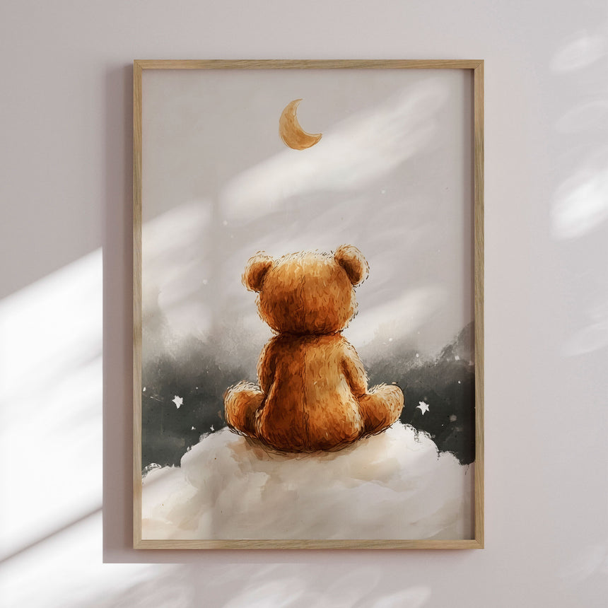Plakat - Moonlit Bear Dreams - Treechild