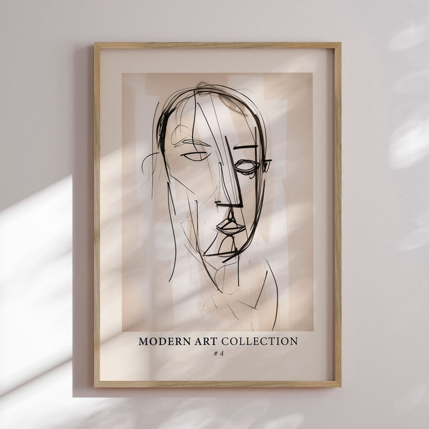 Plakat - Modern Face Sketch - Andreas Magnusson