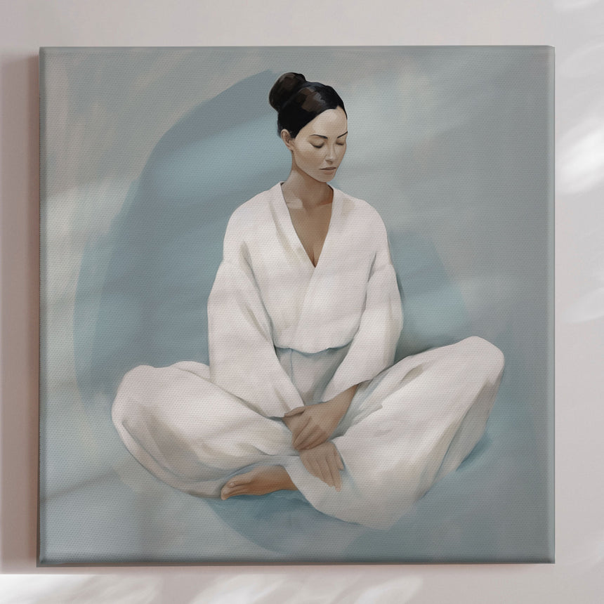 Lærredstryk - Woman in Meditation - Andreas Magnusson