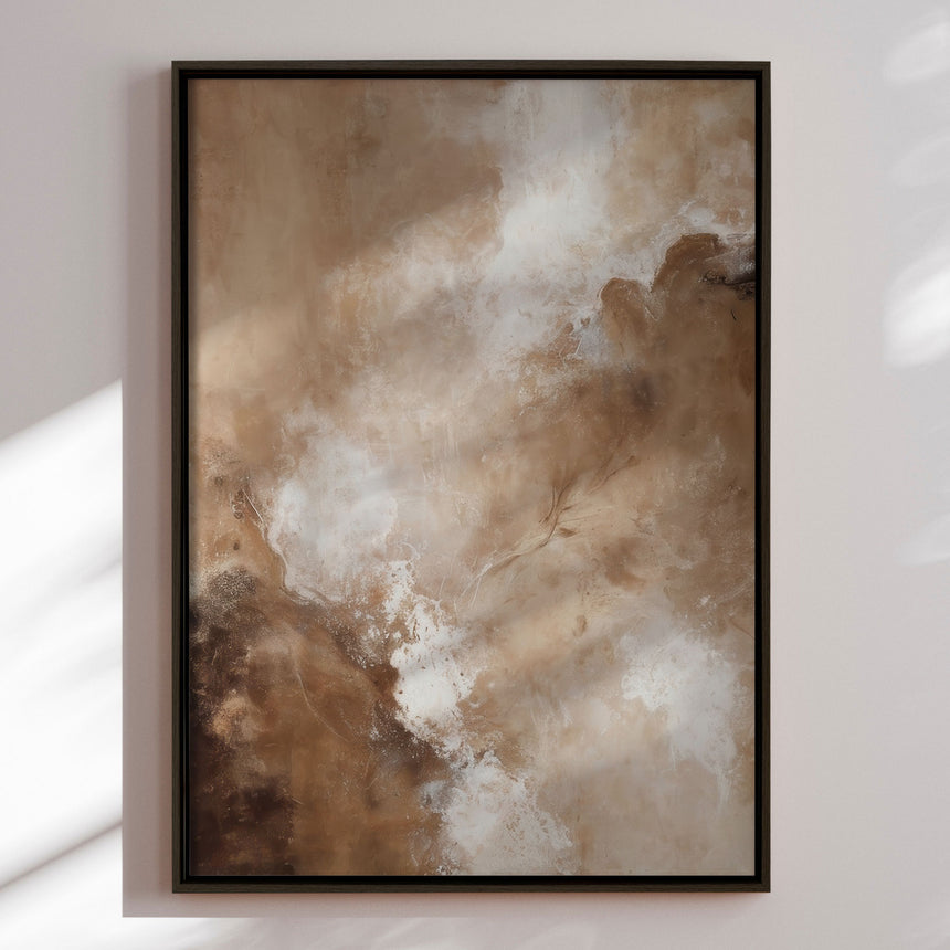Håndlavet maleri med ramme - Organic Desert Flow - Alpenglow Workshop - Mixed media