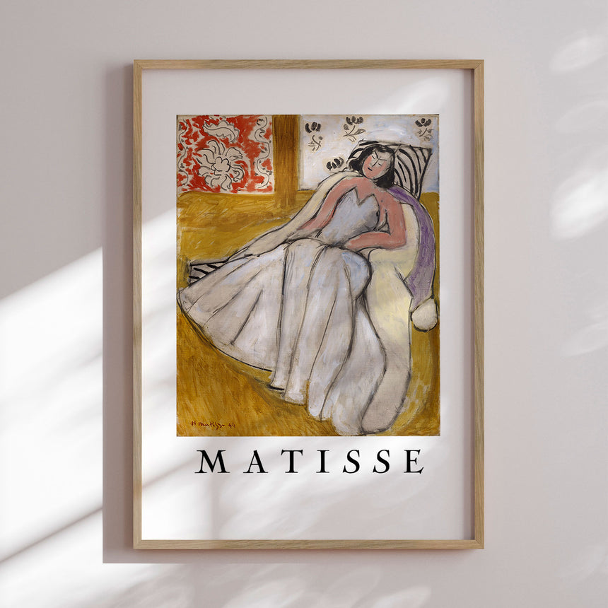 Plakat - Jeune Femme à La Pelisse Blanche - Henri Matisse