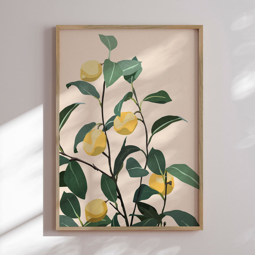 Plakat - Citrus Serenity - City Art - Incado