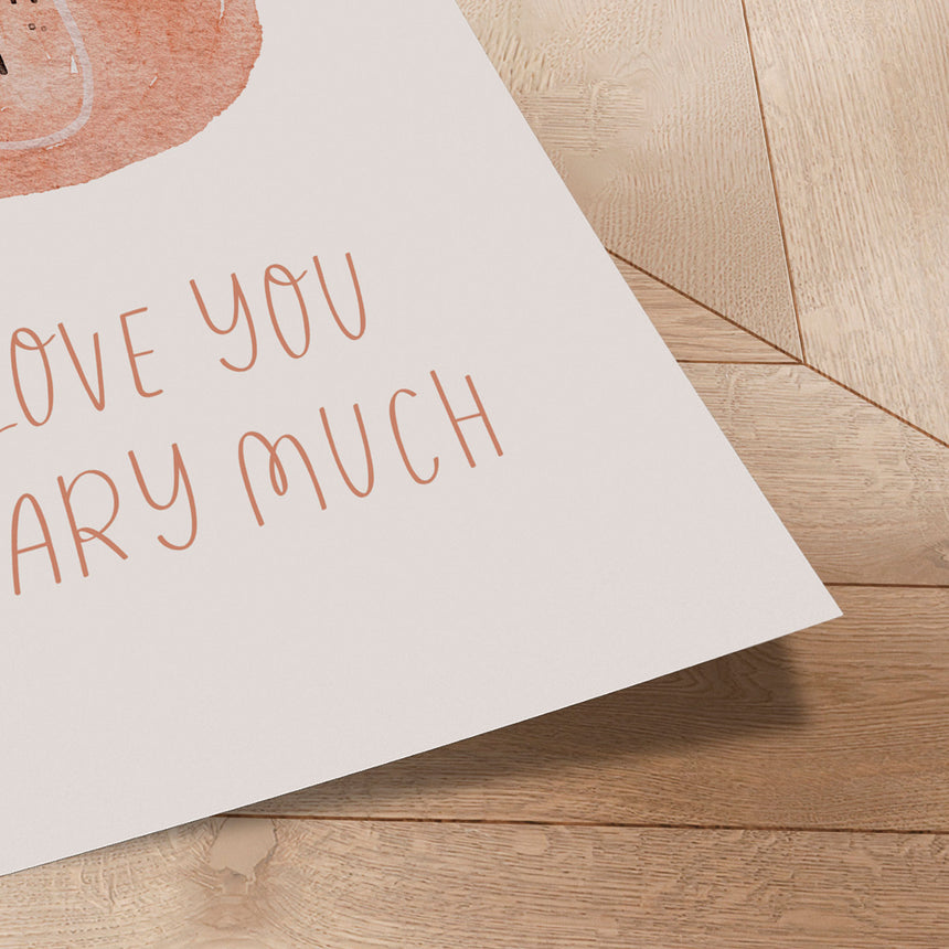 Plakat - Love You Beary Much - Saskia Michele