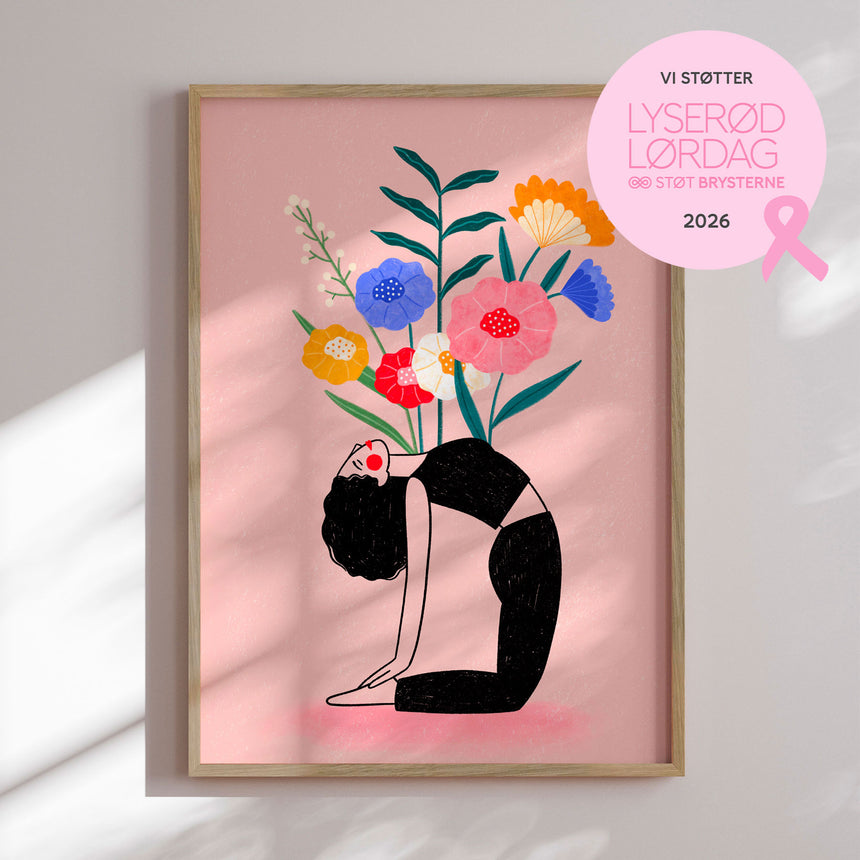 Plakat - Floral Yoga Fusion - Bea Müller