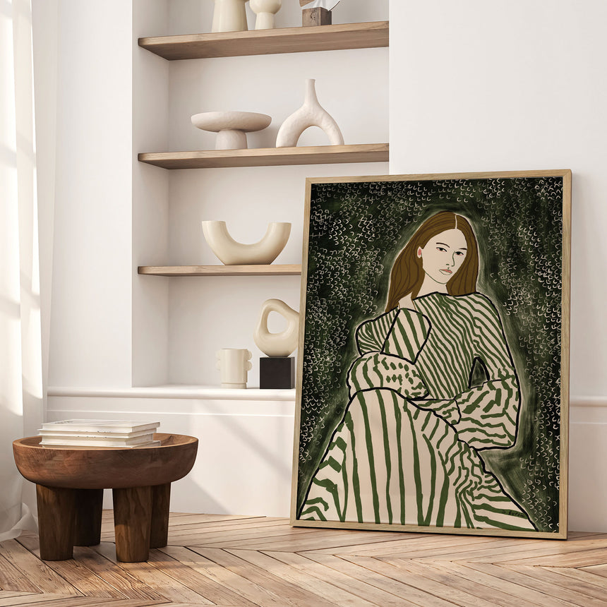 Plakat - Woman Sitting - Sharyn Bursic - Incado