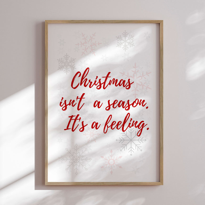 Plakat - Christmas is a Feeling - Kristina N.