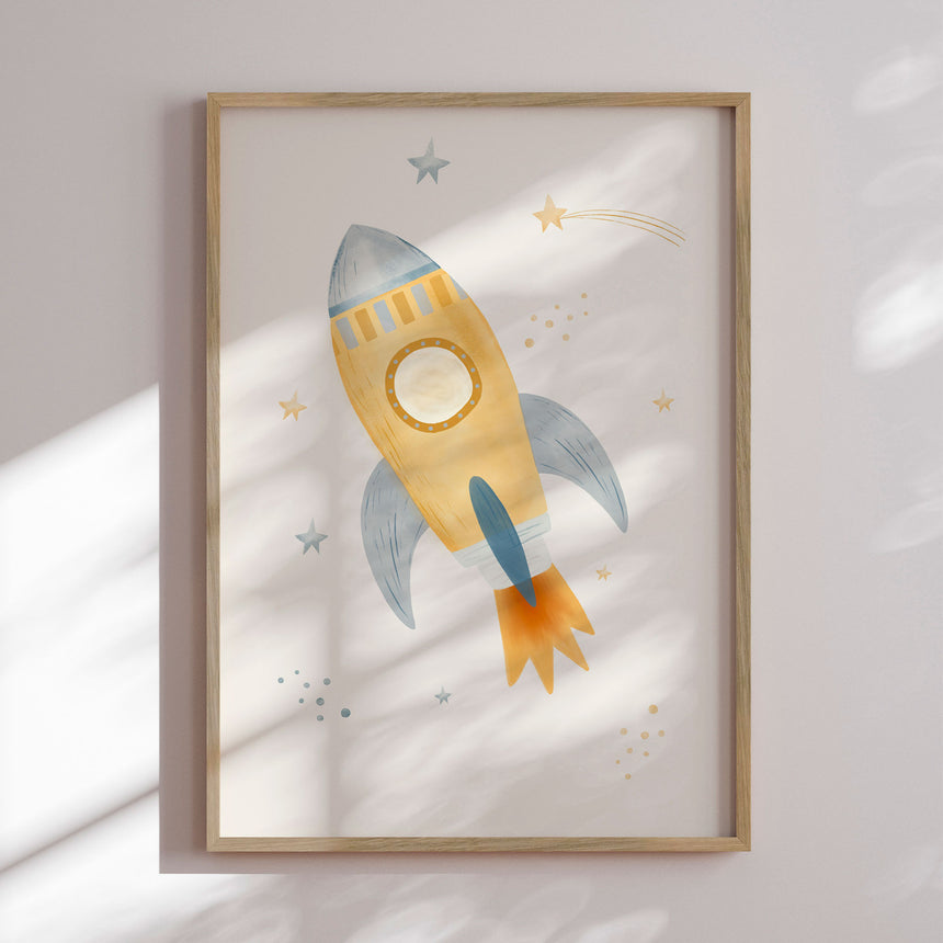 Plakat - Space Rocket - Menina Lisboa