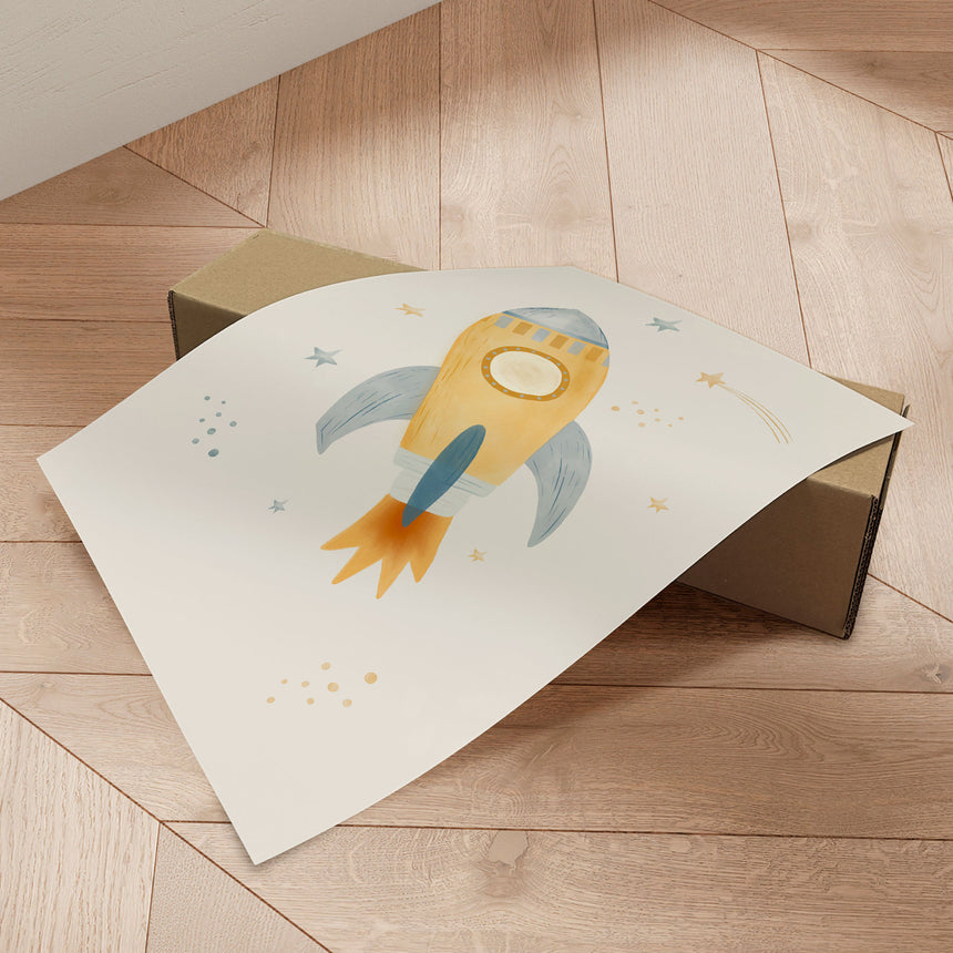 Plakat - Space Rocket - Menina Lisboa