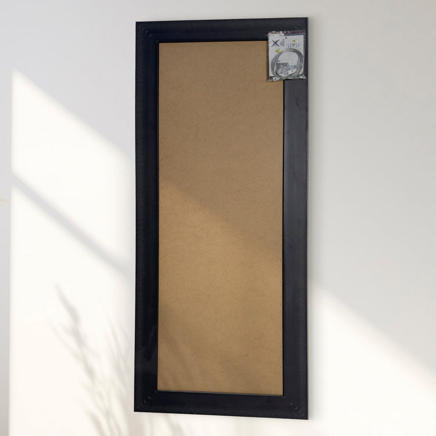 Antik spejl med sølvramme - Metal finish - Incado
