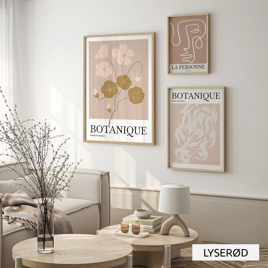 Billedvæg m. rammer og plakater - Trio - Incado