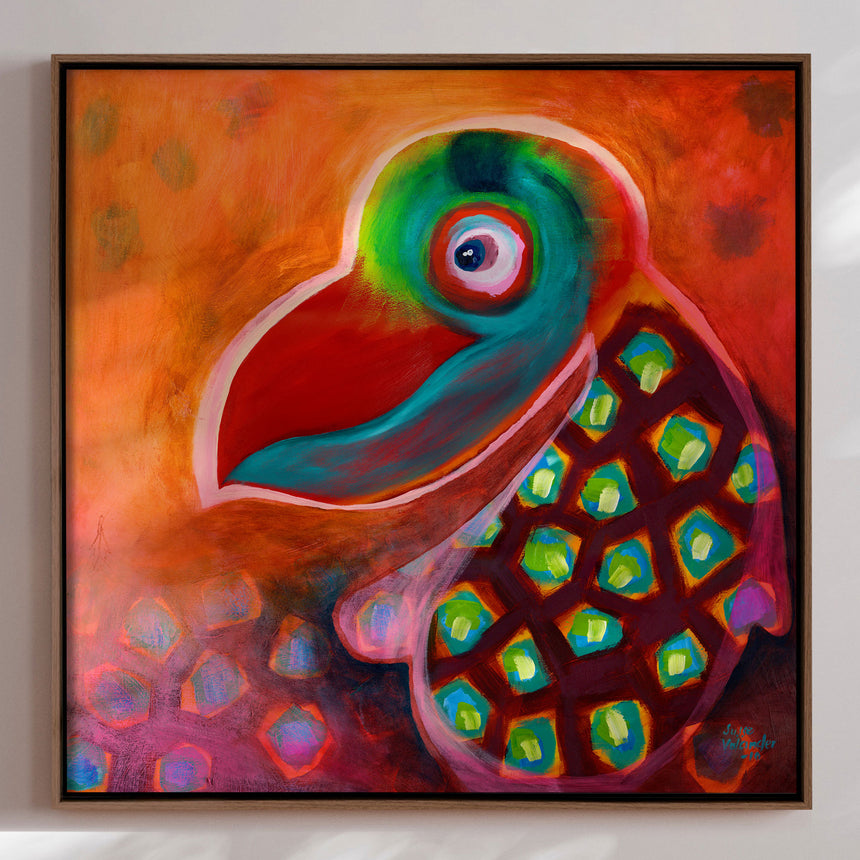 Lærredstryk - The Wise Parrot - Susse Volander