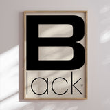 Plakat - B lack - Incado