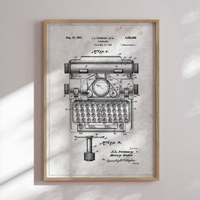 Plakat - Typewriter - Incado