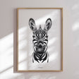Plakat - Face Of A Zebra - Incado