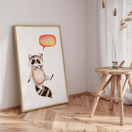 Plakat - Ricco Raccoon - Memory Art - Incado