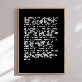 Plakat - Be Kind - Incado
