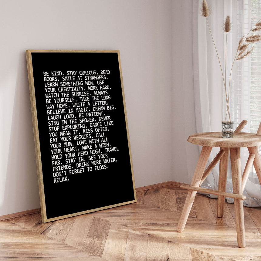 Plakat - Be Kind - Incado