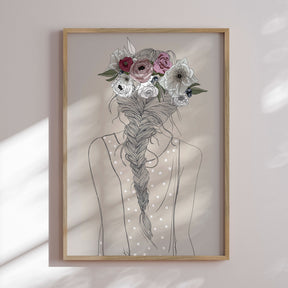 Plakat - Girl With The Flowers - Incado