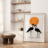 Plakat - Flamingo Sunset - Incado