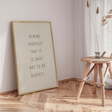 Plakat - Remind Yourself - Incado