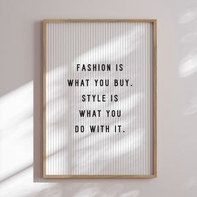 Plakat - Fashion Is - Incado