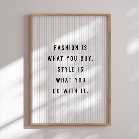Plakat - Fashion Is - Incado