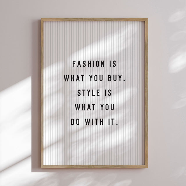 Plakat - Fashion Is - Incado