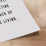 Plakat - Getting Back Up - Incado