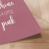 Plakat - A Little Pink - Incado