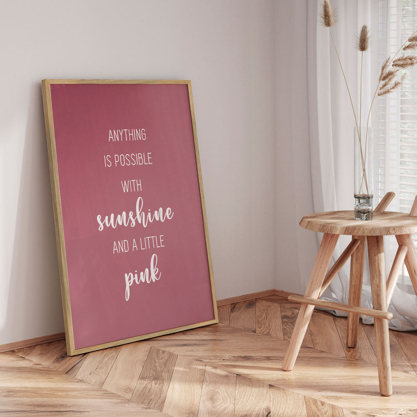 Plakat - A Little Pink - Incado