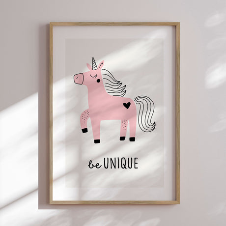 Plakat - Be Unique - Memory Art - Incado