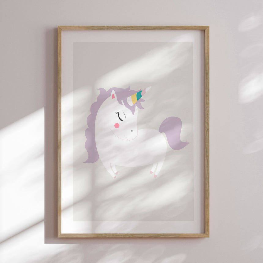 Plakat - Girly Unicorn II - Memory Art - Incado